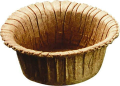 Caplugs - 3.6" ID, Round Head, Tapered Plug - 4.09" OD, 47/64" Long, Paperboard, Brown - Eagle Tool & Supply