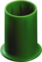 Caplugs - 0.541" ID, Round Head Vented Cap - 0.88" OD, 1-5/64" Long, Low-Density Polyethylene, Red - Eagle Tool & Supply
