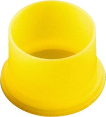 Caplugs - 0.85" ID, Round Head Utility Plug - 5/8" Long, Low-Density Polyethylene, Yellow - Eagle Tool & Supply