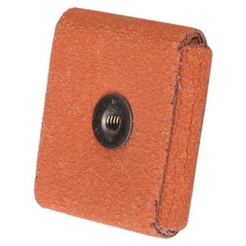 2″ × 2″ × 1/2″ Square Pad 60 Grit 1/4-20 Eyelet Ceramic Alumina - Eagle Tool & Supply