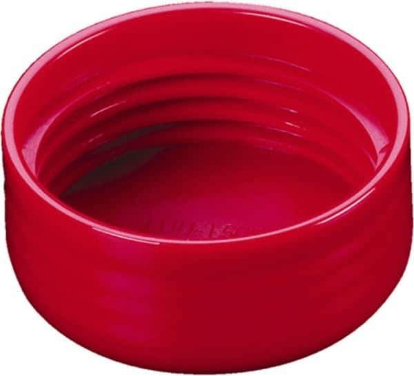 Caplugs - Round Head, Threaded Cap - Vinyl, Red - Eagle Tool & Supply