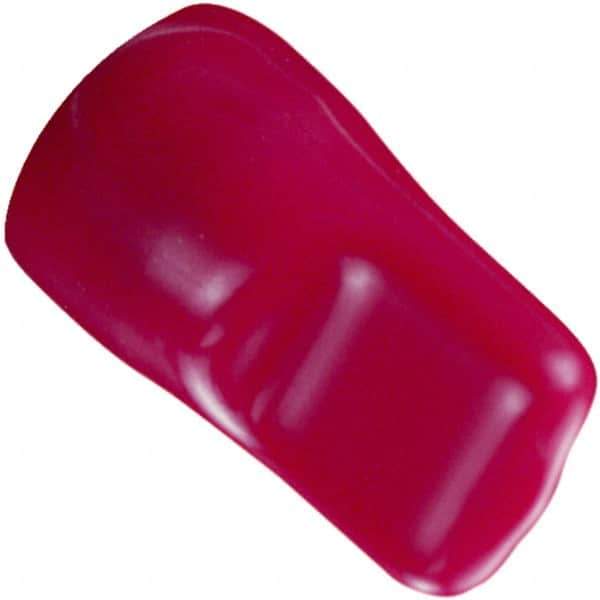 Caplugs - 3/16" ID, Pull-Tab, Round Head Cap - 1-7/8" Long, Vinyl, Red - Eagle Tool & Supply