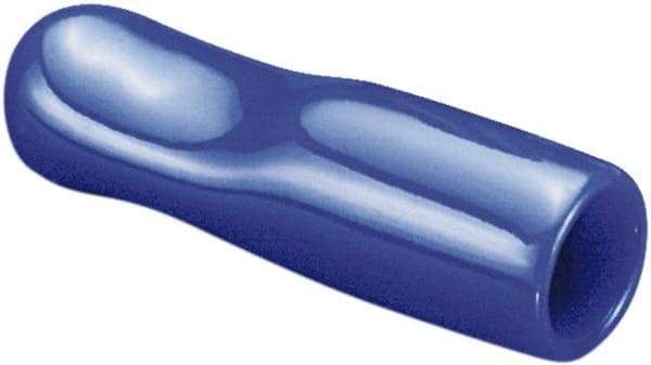 Caplugs - 0.53" ID, Pull-Tab, Round Head Cap - 1-1/8" Long, Vinyl, Blue - Eagle Tool & Supply