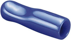 Caplugs - Pull-Tab, Round Head Cap - 1-41/64" Long, Vinyl, Blue - Eagle Tool & Supply