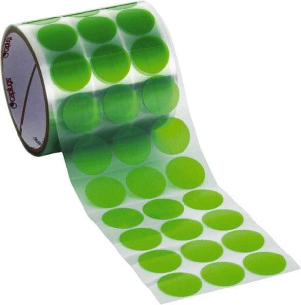 Caplugs - Green Polyester Film High Temperature Masking Tape - Series PC01437, 3.5 mil Thick - Eagle Tool & Supply