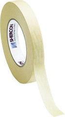 Caplugs - 2" Wide x 60 Yd Long Off-White Crepe Paper High Temperature Masking Tape - Series KD112000, 7.5 mil Thick - Eagle Tool & Supply