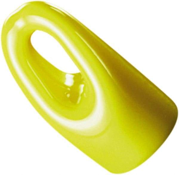 Caplugs - Round Head Hanger Tip Cap - 3/4" Long, Vinyl, Yellow - Eagle Tool & Supply