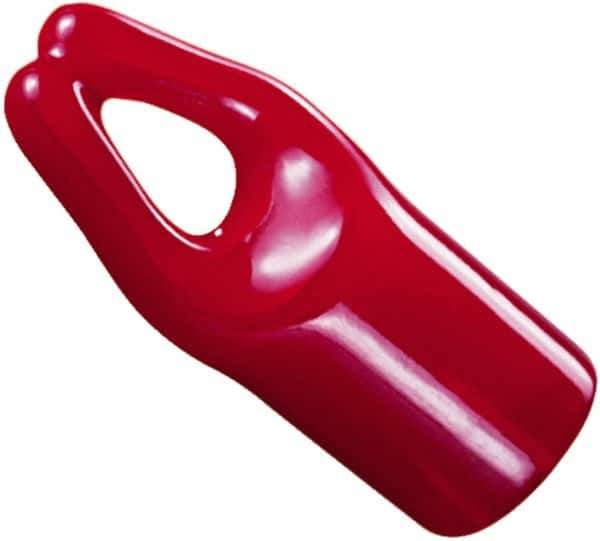 Caplugs - 1-1/16" ID, Round Head Hanger Tip Cap - 1" Long, Vinyl, Black - Eagle Tool & Supply