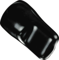 Caplugs - 0.41" ID, Pull-Tab, Round Head Masking Cap - 1-11/16" Long, Vinyl, Black - Eagle Tool & Supply