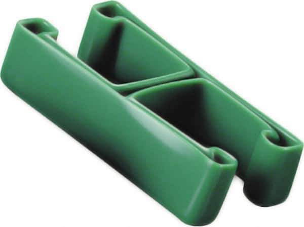 Caplugs - 1-3/4" x 3/4", Flexible Push-On I-Frame End Cap - 1-5/8" Long, Vinyl, White - Eagle Tool & Supply