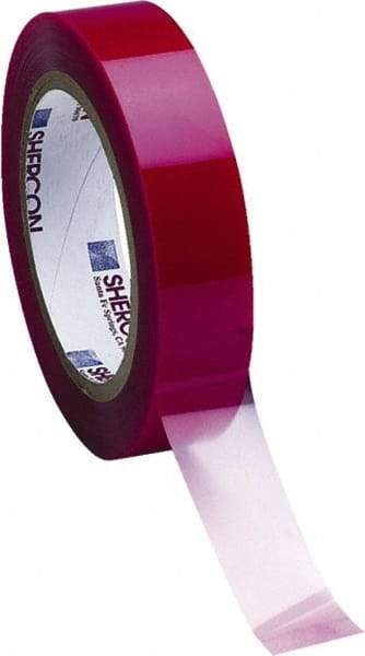 Caplugs - 3/4" Wide x 72 Yd Long Red Polyester Film High Temperature Masking Tape - Series PC11-0750, 3.5 mil Thick - Eagle Tool & Supply