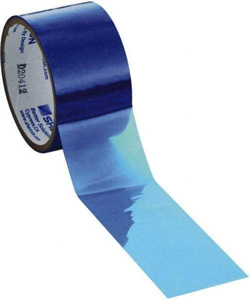 Caplugs - 1-1/4" Wide x 72 Yd Long Blue Polyester Film High Temperature Masking Tape - Series PC901250, 3 mil Thick - Eagle Tool & Supply