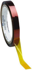 Caplugs - 10mm Wide x 33 m Long Amber Polyamide High Temperature Masking Tape - Series 22-10MM, 2.5 mil Thick - Eagle Tool & Supply