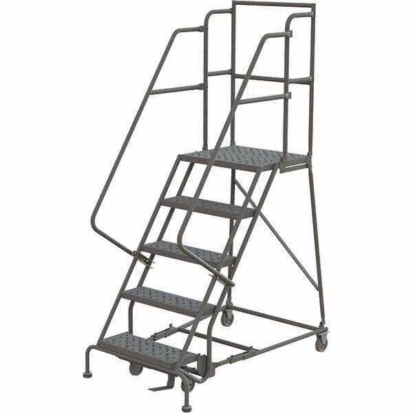 TRI-ARC - Rolling & Wall Mounted Ladders & Platforms Type: Rolling Warehouse Ladder Style: Rolling Platform Ladder - Eagle Tool & Supply