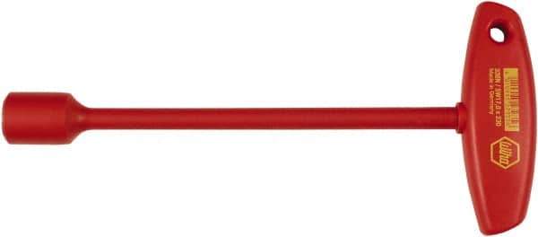 Wiha - 8mm Hollow Shaft Nutdriver - T-Handle Handle, 9.9" OAL - Eagle Tool & Supply
