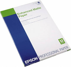 Epson - 13" x 19" White Photo Paper - Use with Inkjet Printers - Eagle Tool & Supply