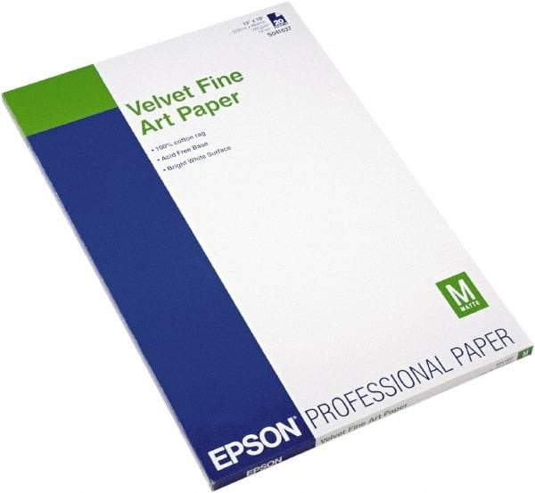 Epson - 13" x 19" White Photo Paper - Use with Inkjet Printers - Eagle Tool & Supply