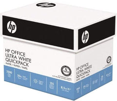 Hewlett-Packard - 8-1/2" x 11" White Copy Paper - Use with Laser Printers, Copiers, Fax Machines, Inkjet Printers - Eagle Tool & Supply