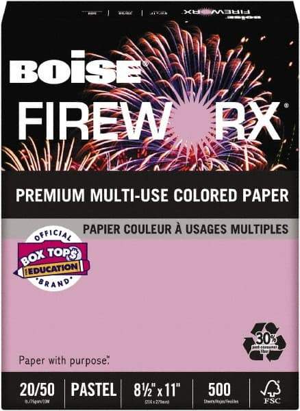 Boise - 8-1/2" x 11" Echo Orchid Colored Copy Paper - Use with Laser Printers, Copiers, Plain Paper Fax Machines, Multifunction Machines - Eagle Tool & Supply