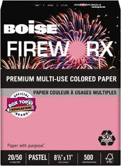 Boise - 8-1/2" x 11" Cherry Coiled Phone Cord - Use with Laser Printers, Copiers, Plain Paper Fax Machines, Multifunction Machines - Eagle Tool & Supply