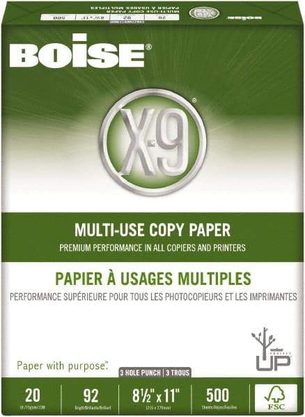Boise - 8-1/2" x 11" White Copy Paper - Use with High-Speed Copiers, High-Speed Printers, Fax Machines, Multifunction Machines - Eagle Tool & Supply