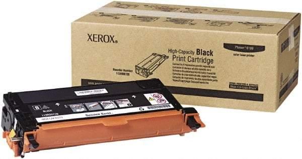 Xerox - Black Toner Cartridge - Use with Xerox Phaser 6180 - Eagle Tool & Supply