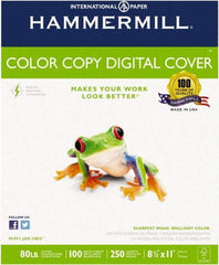 Hammermill - 8-1/2" x 11" Photo White Colored Copy Paper - Use with High-Speed Copiers,High-Speed Printers,Laser Printers - Eagle Tool & Supply