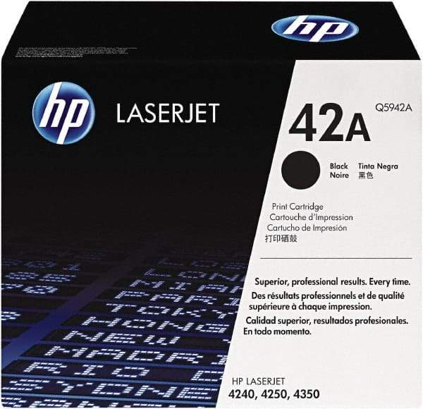 Hewlett-Packard - Black Toner Cartridge - Use with HP LaserJet 4250, 4350 - Eagle Tool & Supply