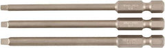 Wiha - #1, #2, #3 Square Screwdriver Bit - 90mm OAL - Eagle Tool & Supply