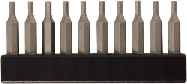 Wiha - 7/64" Hex Screwdriver Bit - 4mm Drive, 28mm OAL - Eagle Tool & Supply