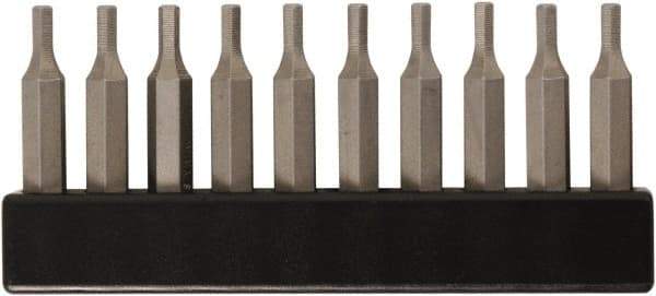 Wiha - 1/16" Hex Screwdriver Bit - 4mm Drive, 28mm OAL - Eagle Tool & Supply