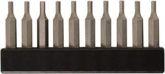 Wiha - 1/2" Hex Screwdriver Bit - 4mm Drive, 28mm OAL - Eagle Tool & Supply