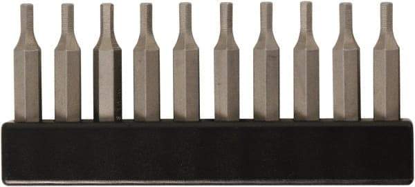 Wiha - Hex Screwdriver Bit - 4mm Drive, 28mm OAL - Eagle Tool & Supply