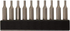Wiha - 2.5mm Hex Screwdriver Bit - 4mm Drive, 28mm OAL - Eagle Tool & Supply