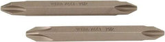 Wiha - #2, Phillips Screwdriver Bit - 1/4" Drive, - Eagle Tool & Supply
