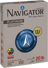 Navigator - 8-1/2" x 11" White Copy Paper - Use with Laser Printers, Copiers, Fax Machines, Multifunction Machines - Eagle Tool & Supply