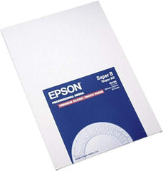 Epson - 13" x 19" White Photo Paper - Use with Inkjet Printers - Eagle Tool & Supply