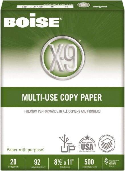 Boise - 8-1/2" x 11" White Copy Paper - Use with High-Speed Copiers, High-Speed Printers, Fax Machines, Multifunction Machines - Eagle Tool & Supply