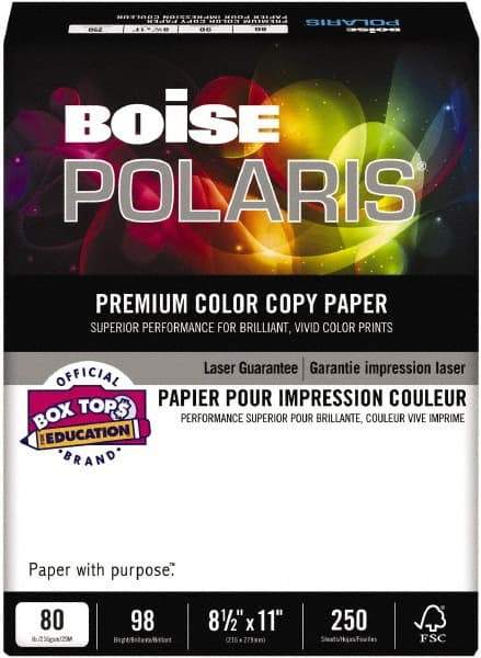 Boise - 8-1/2" x 11" White Copy Paper - Use with Copiers, Laser Printers - Eagle Tool & Supply