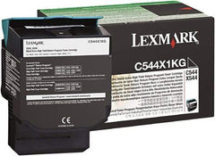 Lexmark - Black Toner Cartridge - Use with Lexmark C544dn, C544dtn, C544dw, C544n, X544dn, X544dtn, X544dw, X544n - Eagle Tool & Supply