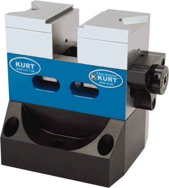 Kurt - 1 Piece Vise Riser - Aluminum, 5" Long, 4-3/4" Wide, 2-11/16" High - Eagle Tool & Supply