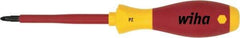 Wiha - #0 Point, 60mm Blade Length Posidrive Screwdriver - 164mm OAL - Eagle Tool & Supply