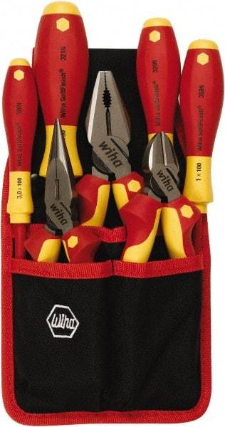 Wiha - 7 Piece Insulated Plier Set - Comes in Clamshell - Eagle Tool & Supply