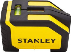 Stanley - 1 Beam 15' Max Range Alignment Laser - Red Beam, 1/8" at 10' Accuracy, 9" Long x 7-1/2" Wide x 2" High, Battery Included - Eagle Tool & Supply