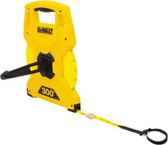 DeWALT - 300' x 3/4" Tape Measure - 1/8" Graduation, Inch Graduation Style - Eagle Tool & Supply