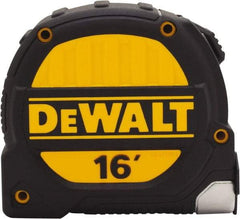 DeWALT - 16' x 1-1/4" Tape Measure - 1/16" Graduation, Inch Graduation Style - Eagle Tool & Supply