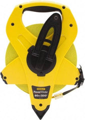 Stanley - 200' x 1/2" Tape Measure - 1/16" Graduation, Inch & Metric Graduation Style - Eagle Tool & Supply