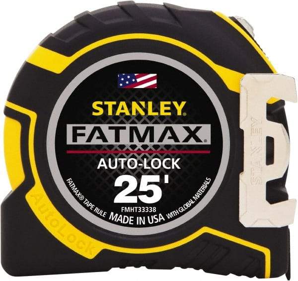 Stanley - 25' x 1-1/4" Tape Measure - 1/16" Graduation - Eagle Tool & Supply