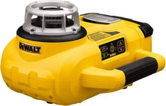 DeWALT - 1,500' Measuring Range, 1/8" at 100' Accuracy, Self-Leveling Rotary Laser - ±5° Self Leveling Range, 60, 250 & 600 RPM, 1 Beam, Lithium-Ion Battery Included - Eagle Tool & Supply