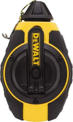 DeWALT - 100' Long Chalk Reel - Yellow & Black - Eagle Tool & Supply